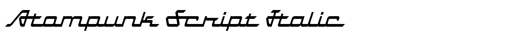 Atompunk Script Italic image